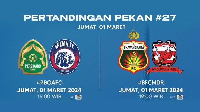 Jadwal Liga BRI Hari Ini Live Indosiar