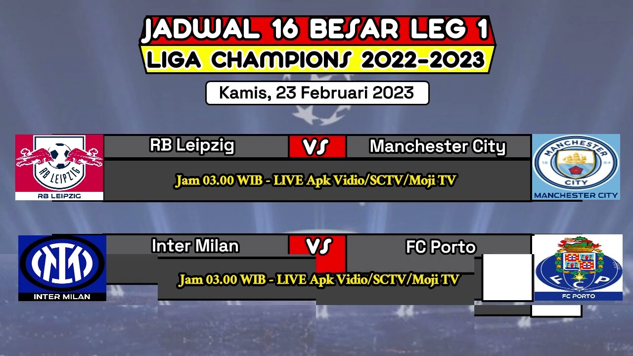 Jadwal Liga Champions di SCTV